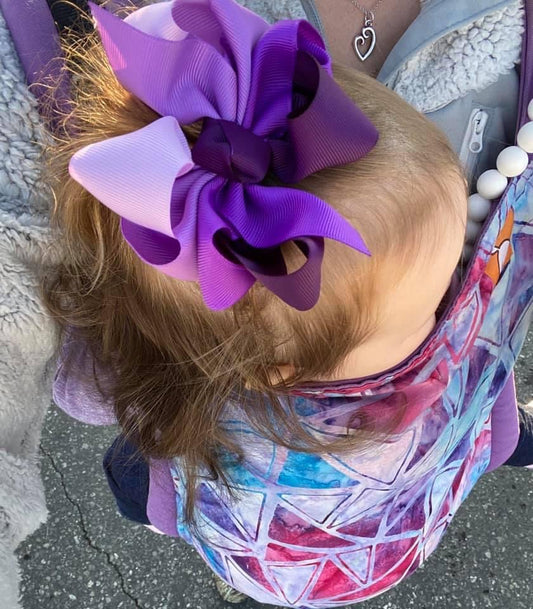 Violets Ombre Multi Hair Bows - LilaReneeCreations
