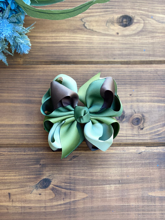 Olives Ombre Multi Hair Bows ~ NEW - LilaReneeCreations