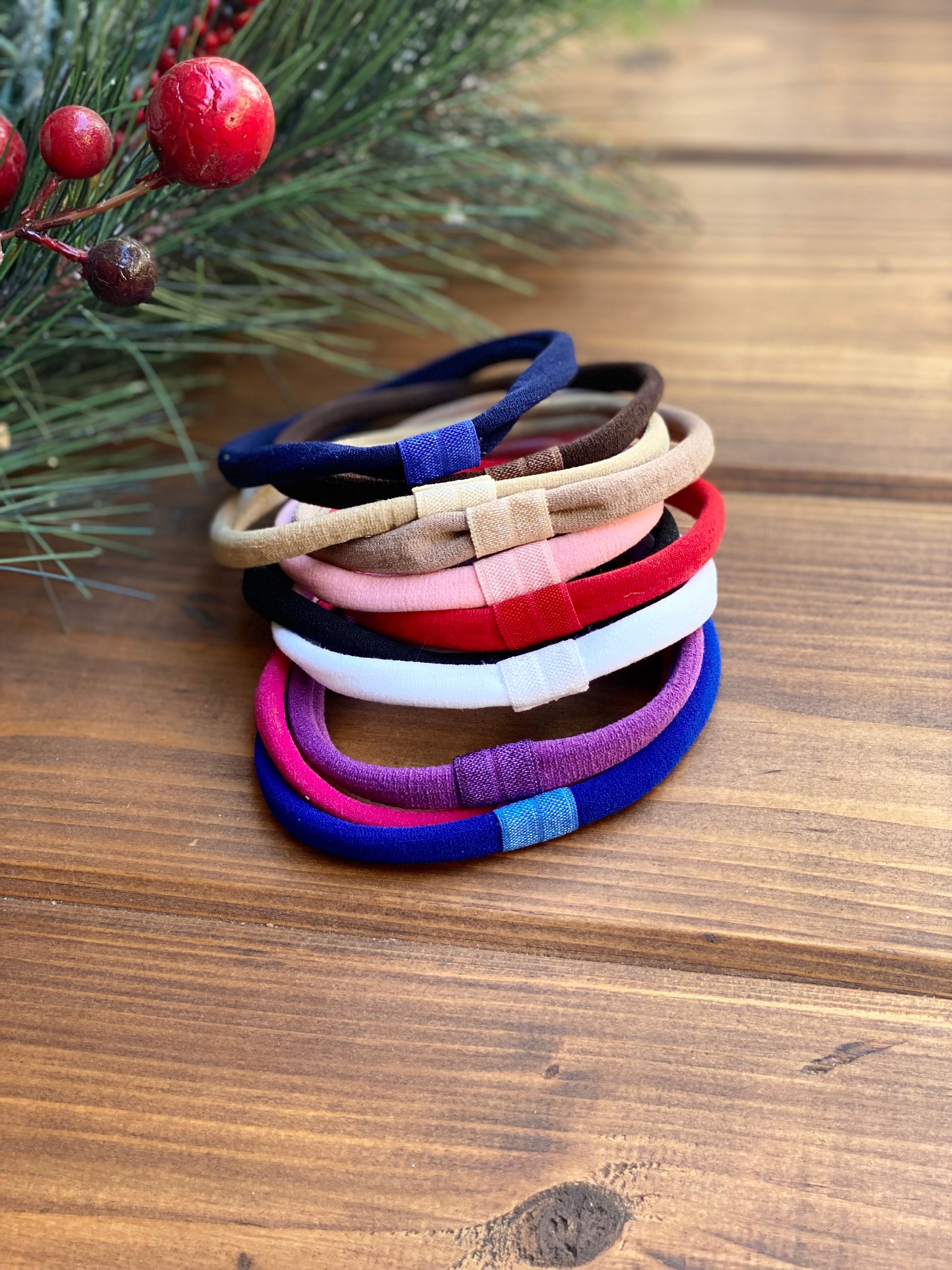 Mocha Interchangeable Thick OS Nylon Headband - LilaReneeCreations