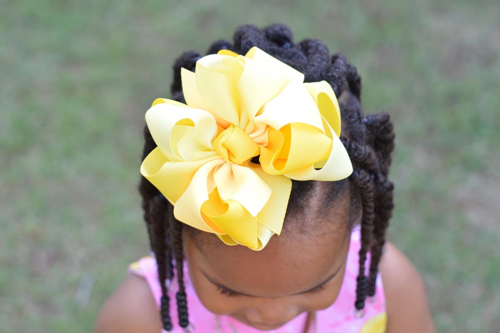 Yellows Ombre Multi Hair Bows - LilaReneeCreations