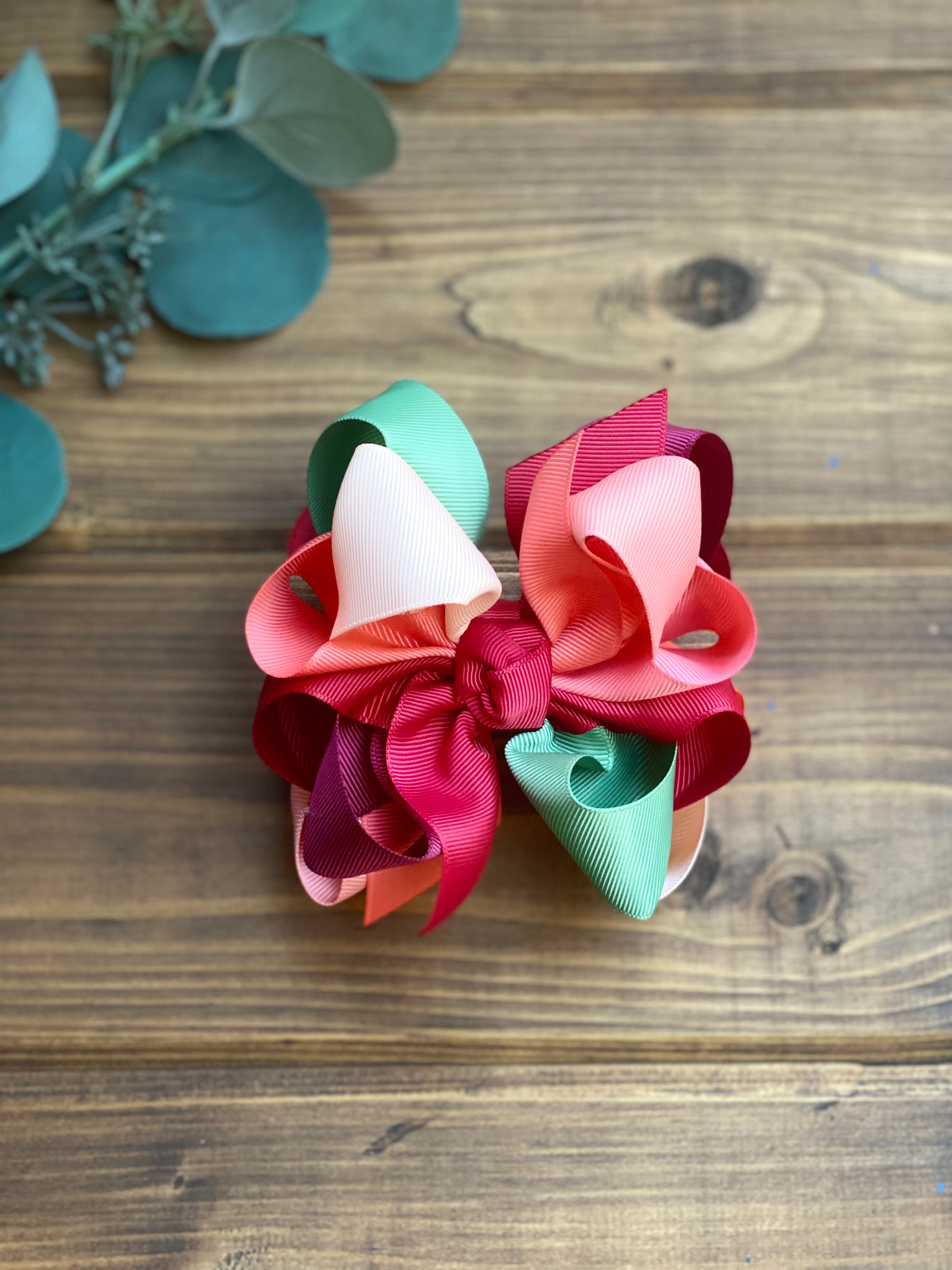 Fall Roses Multi Hair Bow - LilaReneeCreations