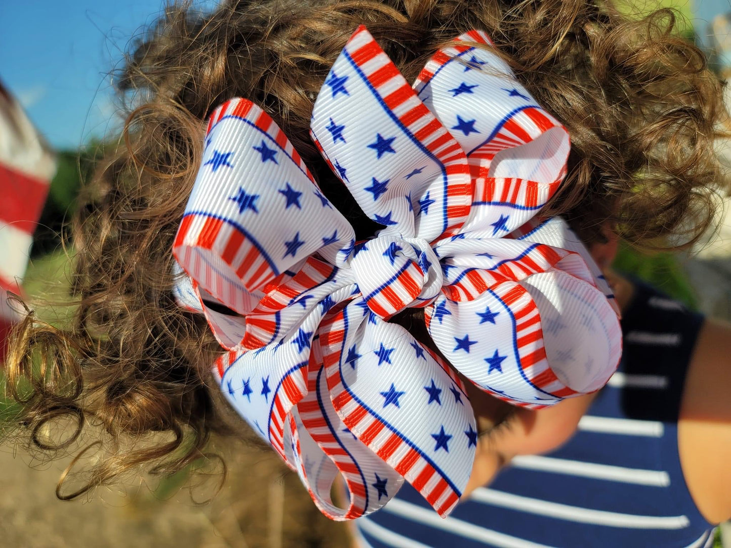 Party in the USA Hair Bows - LilaReneeCreations