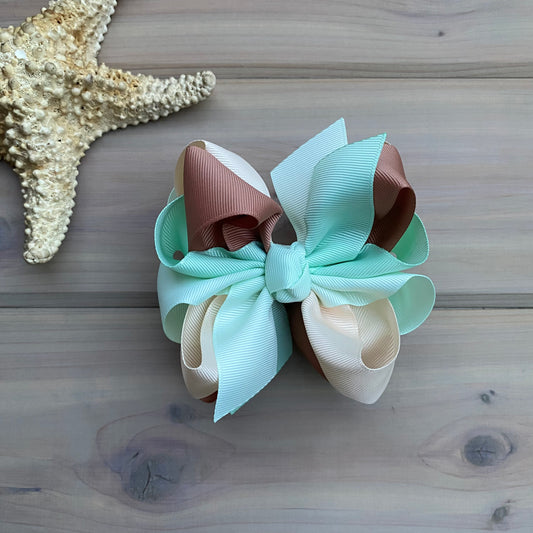 Icy Sands Multi Hair Bows - LilaReneeCreations