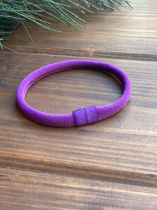 Purple Interchangeable Thick OS Nylon Headband - LilaReneeCreations