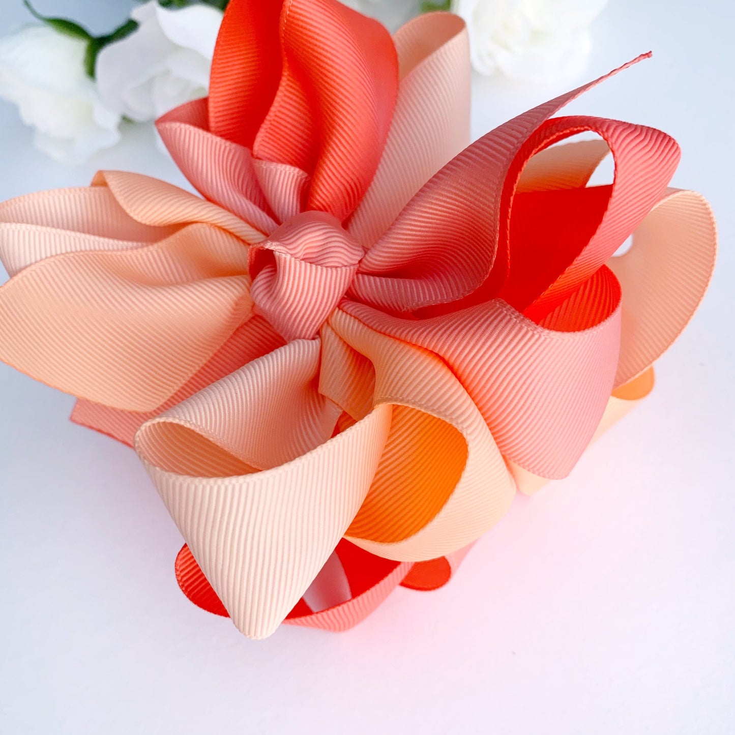 Corals Ombre Multi Hair Bows - LilaReneeCreations