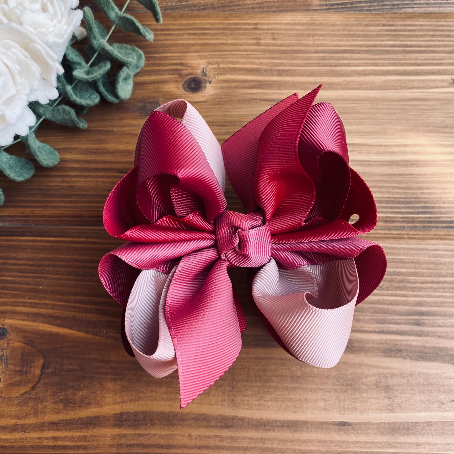 Rose petals multi L&E Hair Bows - LilaReneeCreations