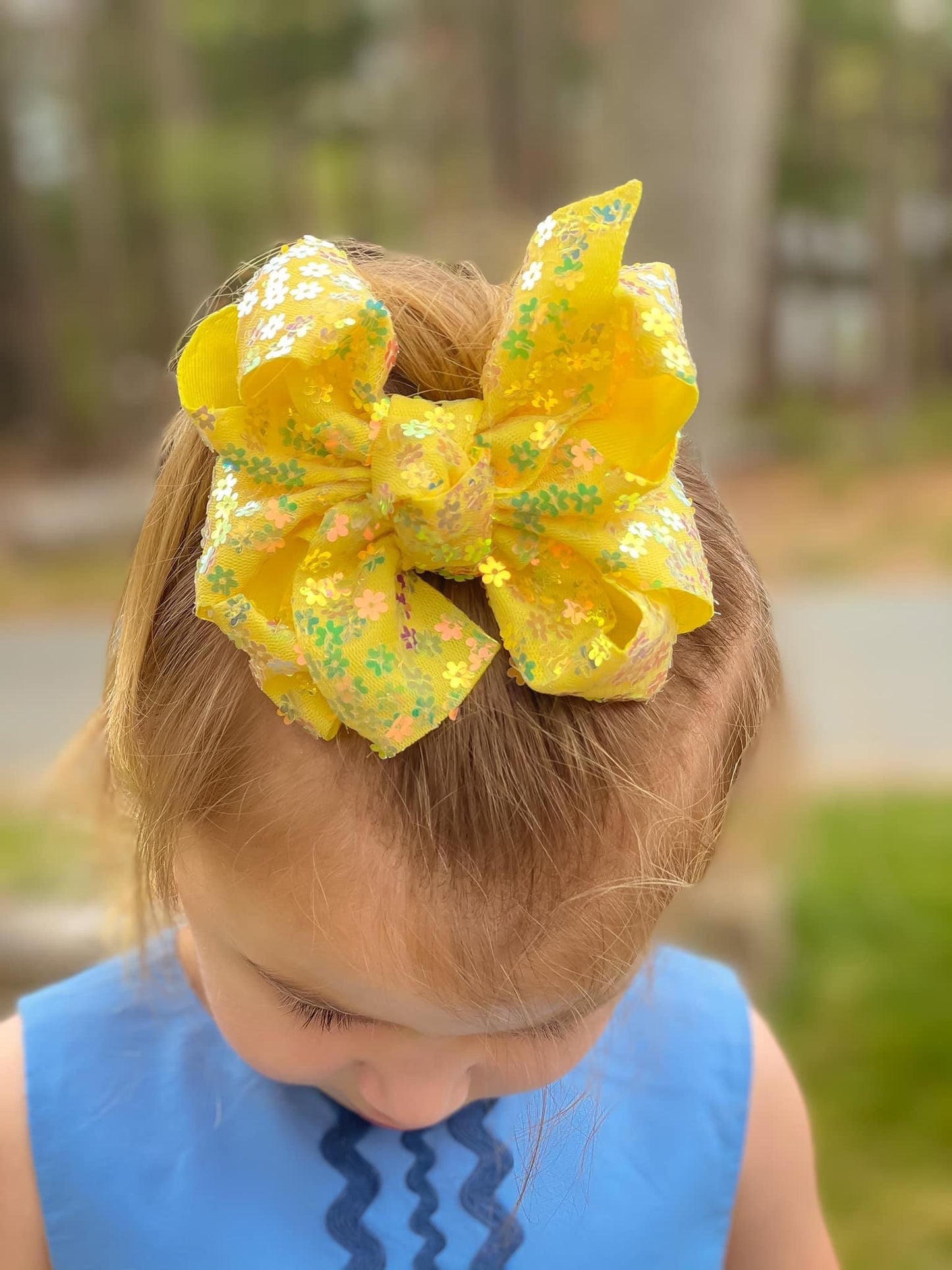 Pineapple Sparkling Summer Hair Bows - LilaReneeCreations